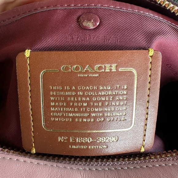 Limited Edition Selena Gomez x Coach purse - Picture 7 of 16